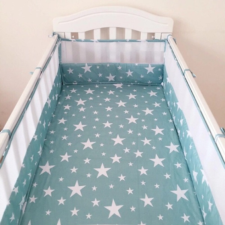 4 tấm quây cũi 3D thoáng khí mùa hè cho bé