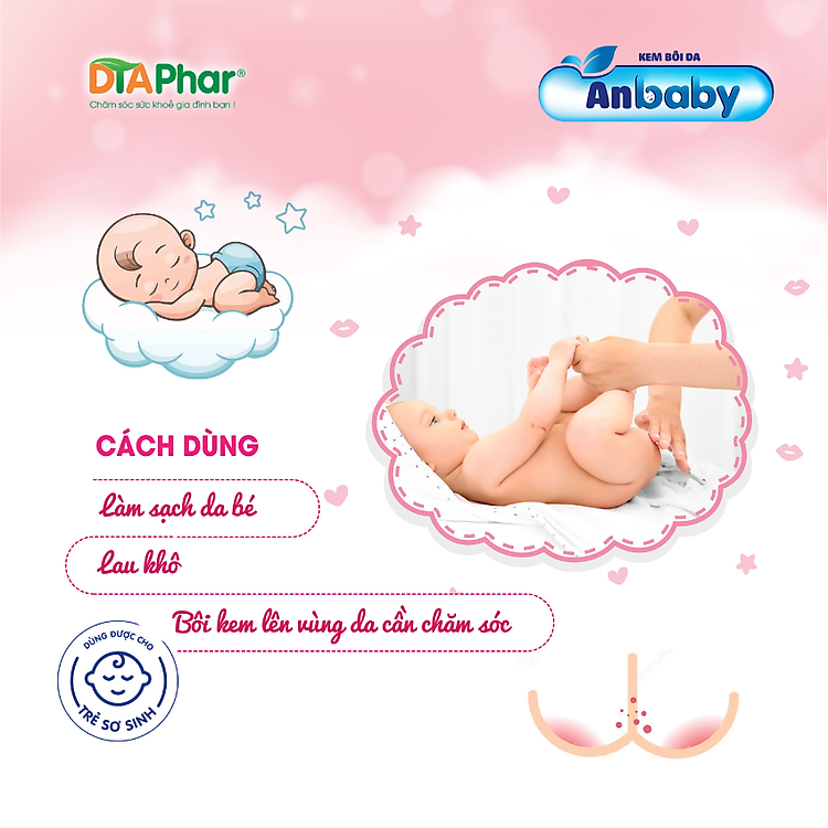Kem bôi Anbaby giảm hăm cho bé 10g Chính hãng Giá rẻ - Hình ảnh 3