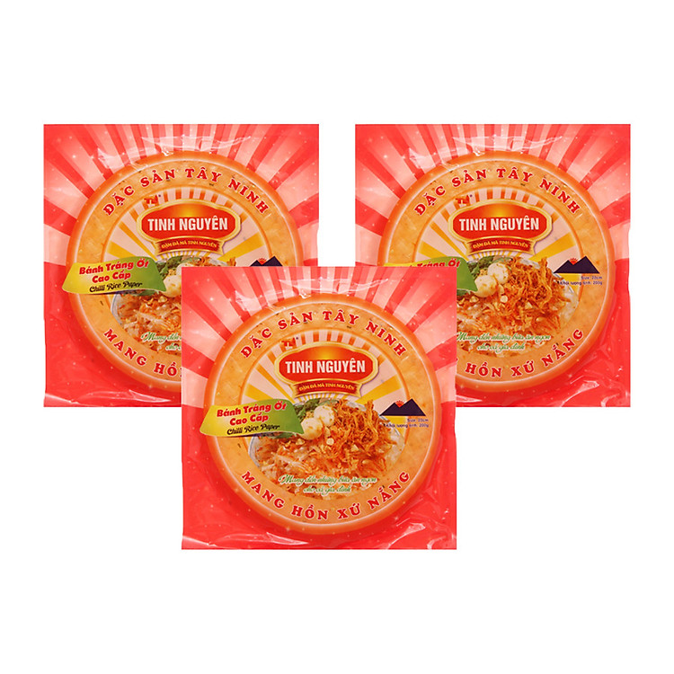 Combo 3 Bánh Tráng Ớt Tây Ninh Tinh Nguyên (200g/gói)