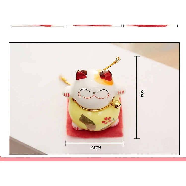 Tượng 5 Chú Mèo Thần Tài May Mắn và Bình Yên (5 con) - Ảnh 5