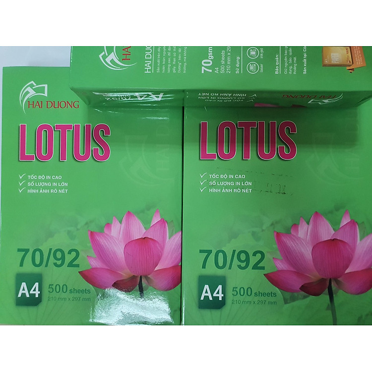 Giấy in A4 Lotus đa năng 70gsm (500 tờ)