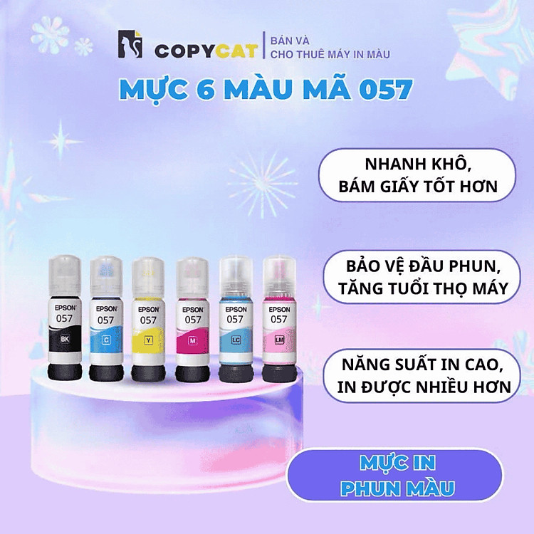 Mực in Epson mã 057 (CHÍNH HÃNG) dùng cho máy L8050, L18050,..