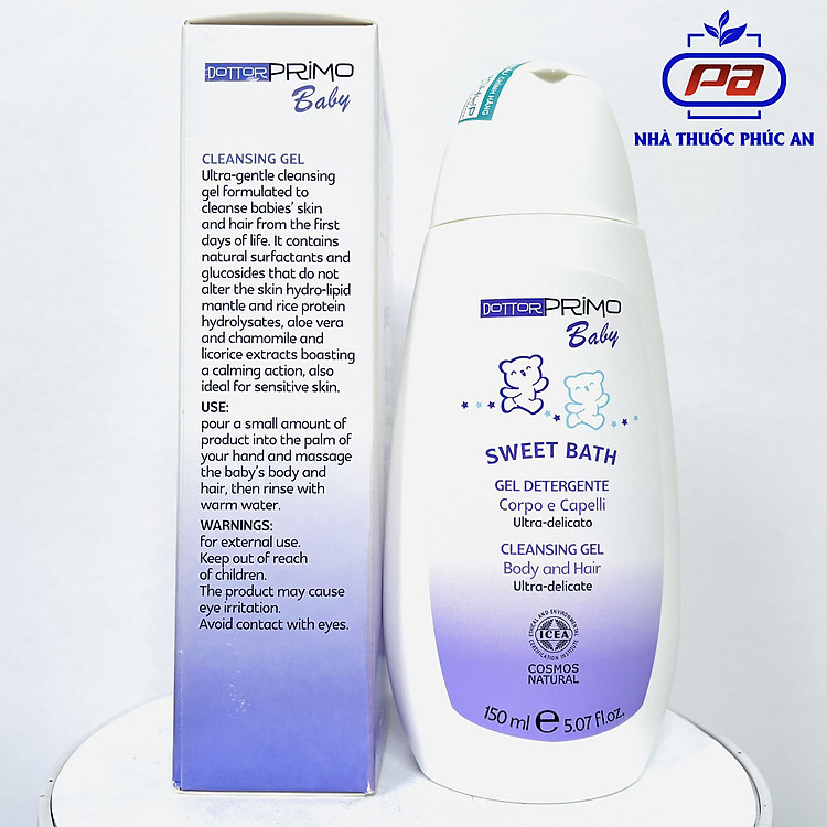 Sữa tắm gội DottorPrimo Baby 150ml Chính hãng Ưu đãi - Hình ảnh 4