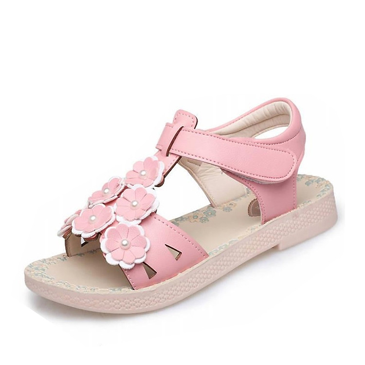 Giày Xăng đan hoa cho bé gái