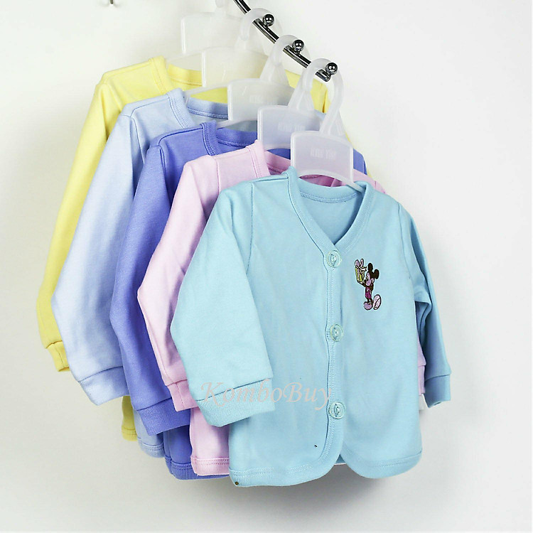 Combo 2 Áo khoác tim thêu màu cho bé sơ sinh(3-11kg)-ngẫu nhiên
