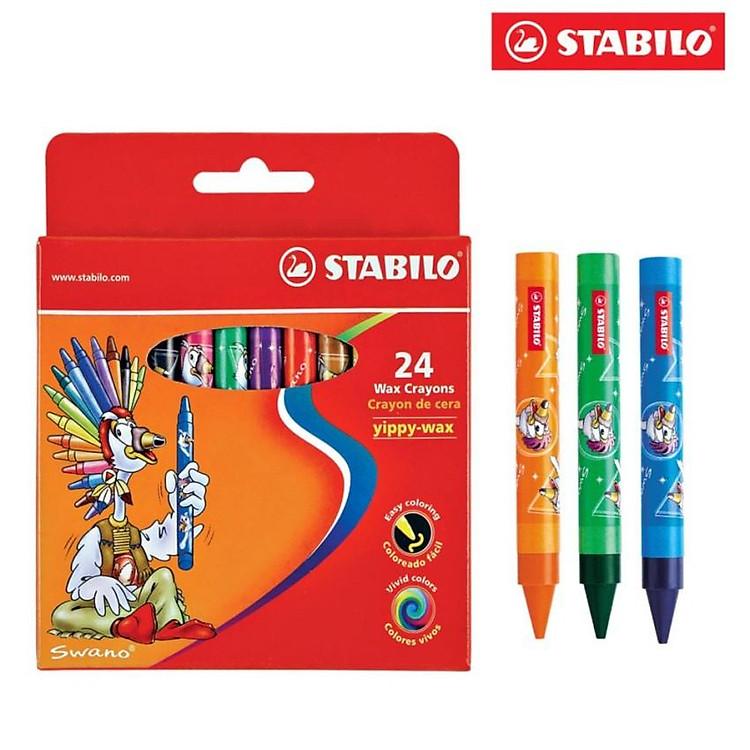 Chì 24 màu STABILO WX2824 Yippy - Ảnh 2