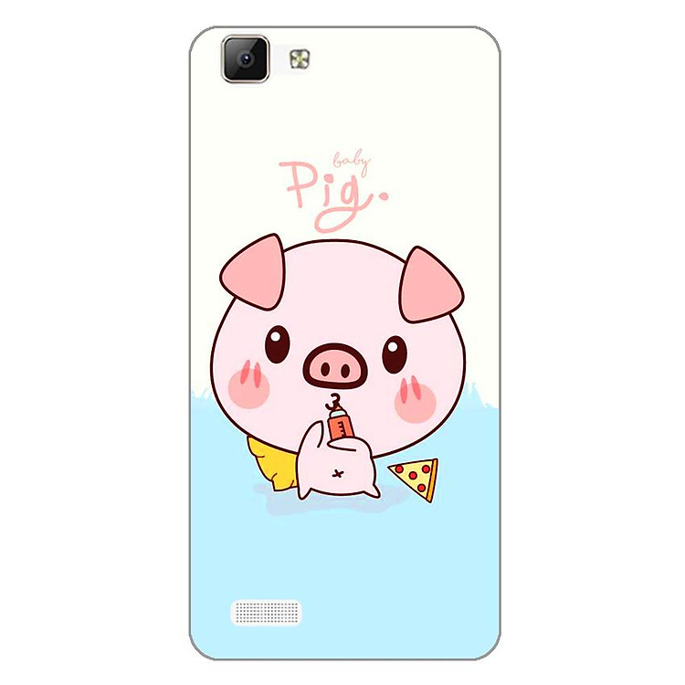 Ốp lưng dẻo cho Vivo V1_Pig 03