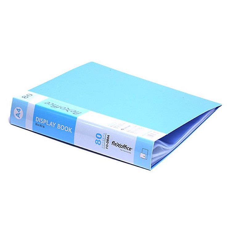 Bìa A4 Flexoffice FO-DB04 (80 lá) - Màu xanh - Ảnh 4