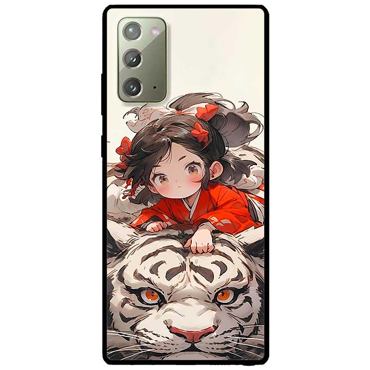 Ốp lưng cho Samsung Note 10 - Note 10 Plus - Note 20 - Note 20 Ultra - Cô Bé Và Hổ Trắng - Hàng Chính Hãng
