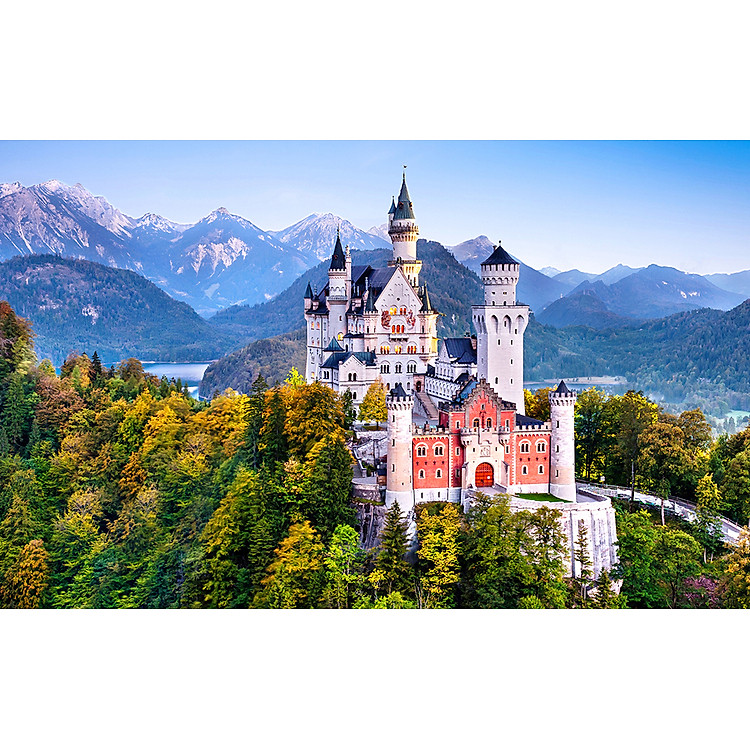 Bộ tranh xếp hình 1000 mảnh Lâu Đài Neuschwanstein Chính hãng Giá tốt - Hình ảnh 2