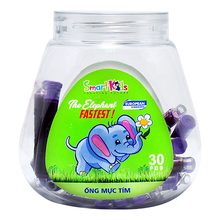 Hộp 30 Ống Mực Màu Tím SMARTKIDS SK-CL30P001