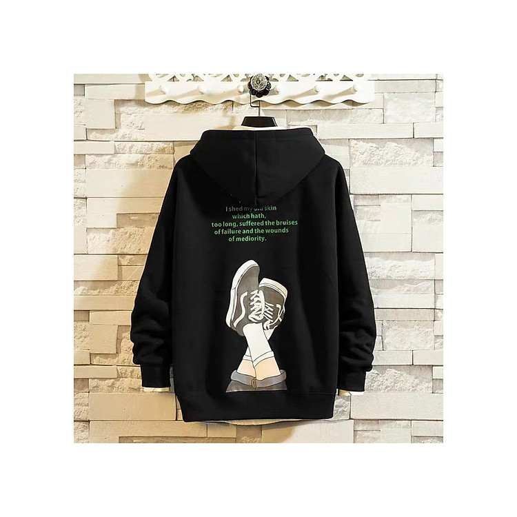 ÁO KHOÁC HOODIE NAM HỌA TIẾT ĐÔI GIÀY PHONG CÁCH HÀN QUỐC