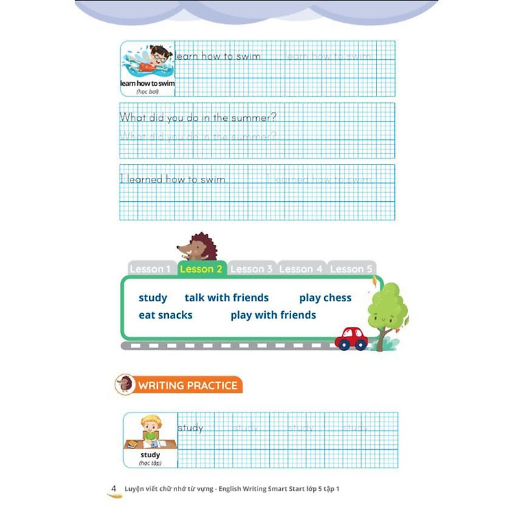 Luyện Viết Chữ Nhớ Từ Vựng - English Writing Smart Start Lớp 5 (Tập 1) - Ảnh 4