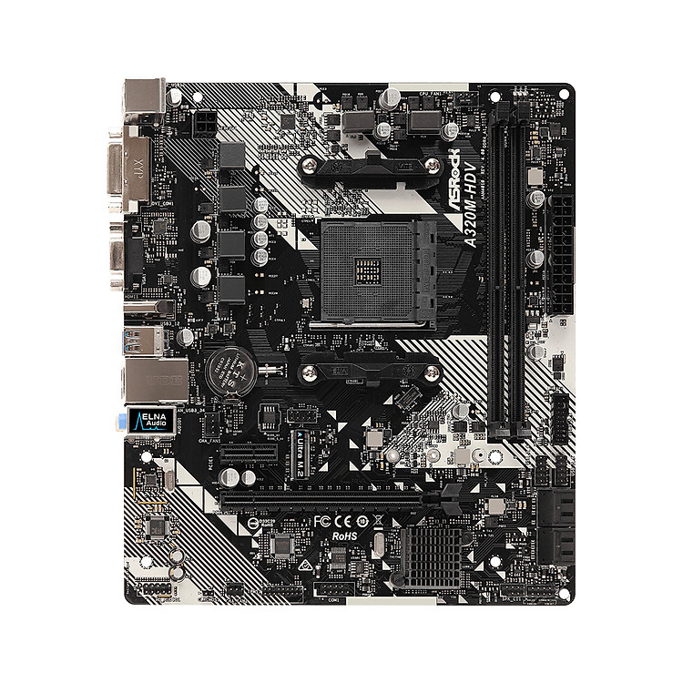Bo mạch chủ Mainboard ASRock A320M-HDV R4.0 AM4 Socket - Hàng Chính Hãng