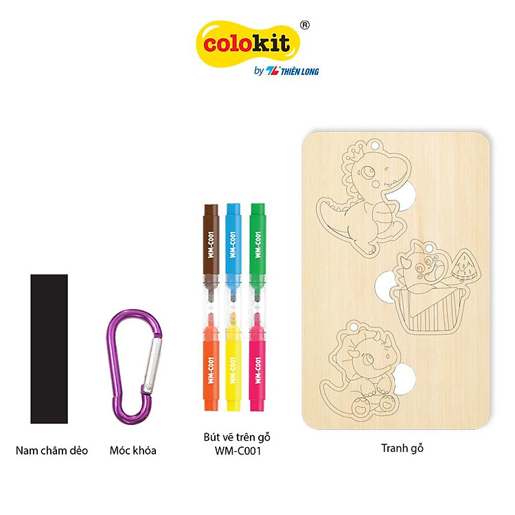 Bộ tranh gỗ Thế giới Khủng Long Thiên Long Colokit KIT-C031 - Ảnh 2