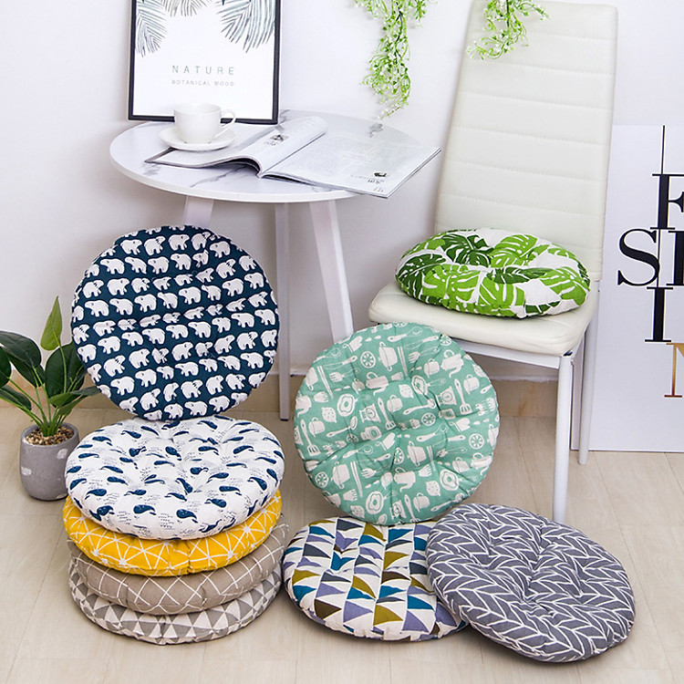Đệm Tròn Ngồi Bệt , Đệm Lót Ghế Xinh Xắn