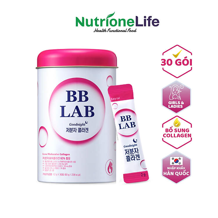 Bột uống làm đẹp da BB LAB Low Molecular Collagen 30 Gói