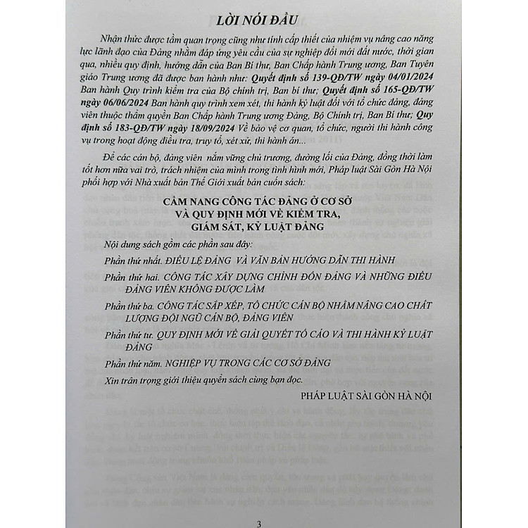 Cẩm Nang Công Tác Đảng Ở Cơ Sở và Quy Định Mới về Kiểm Tra, Giám Sát, Kỷ Luật Đảng - Ảnh 3