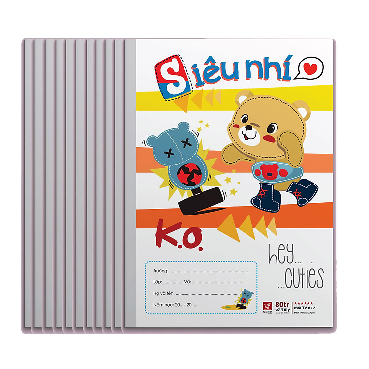 Vở Ô ly Siêu nhí (80 trang) (Lốc 10 quyển)