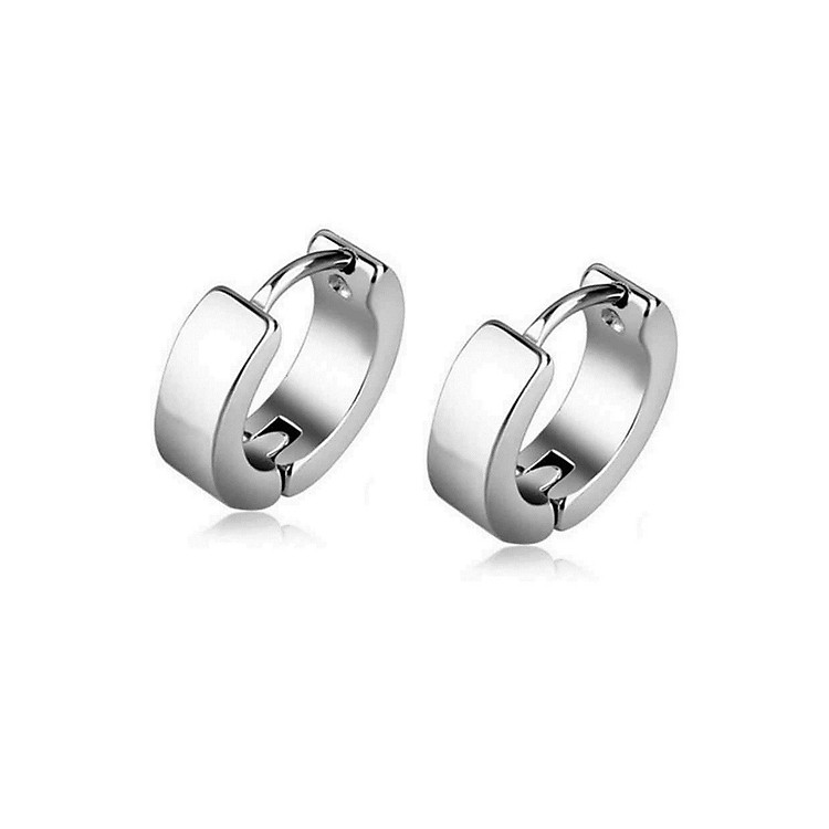 Bông tai Titan khoen tròn style unisex cực chất