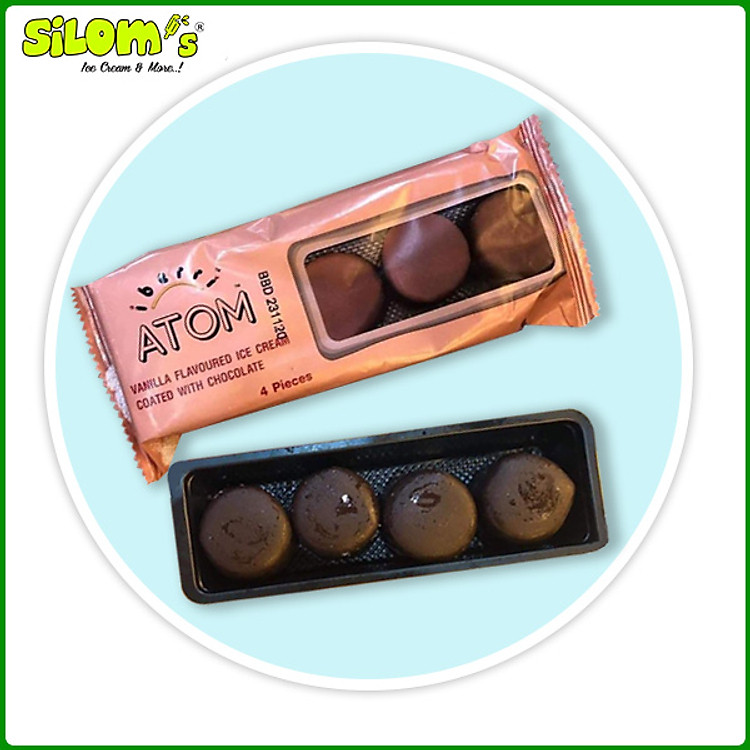 Kem Atom Iberri Thái Lan 4 viên phủ lớp socola