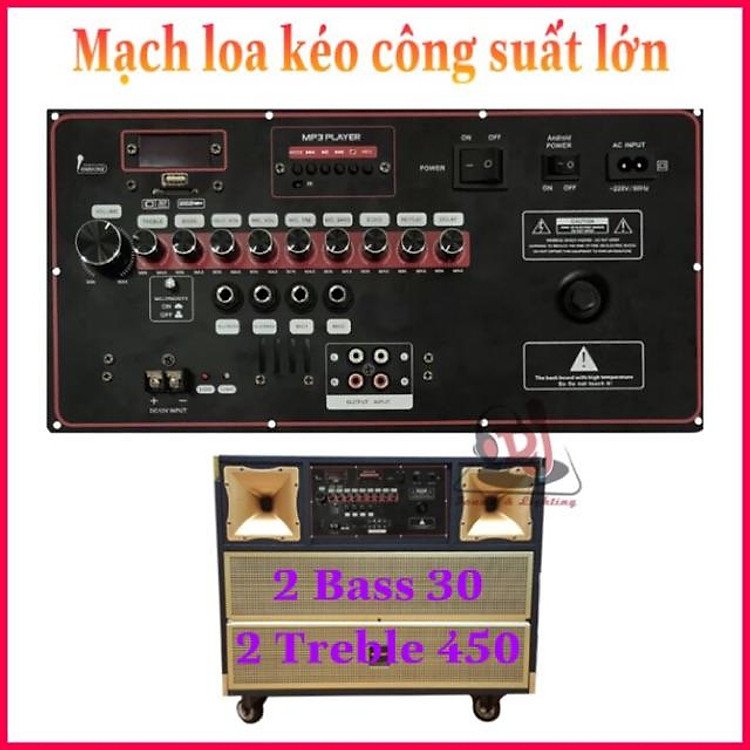Mạch loa kéo tủ công suất lớn đánh 2 bass 30-40, mạch loa kéo 4 tấc, bo mạch ổ kéo 4 tấc, bo mạch loa kéo temeisheng