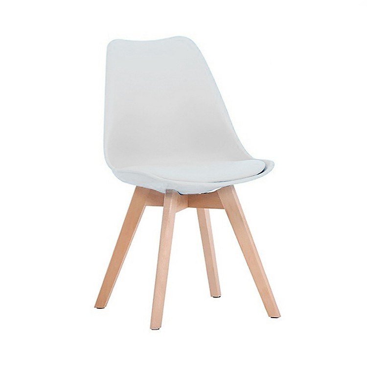 Ghế nhựa chân gỗ Kachi Eames E9 có nệm lót