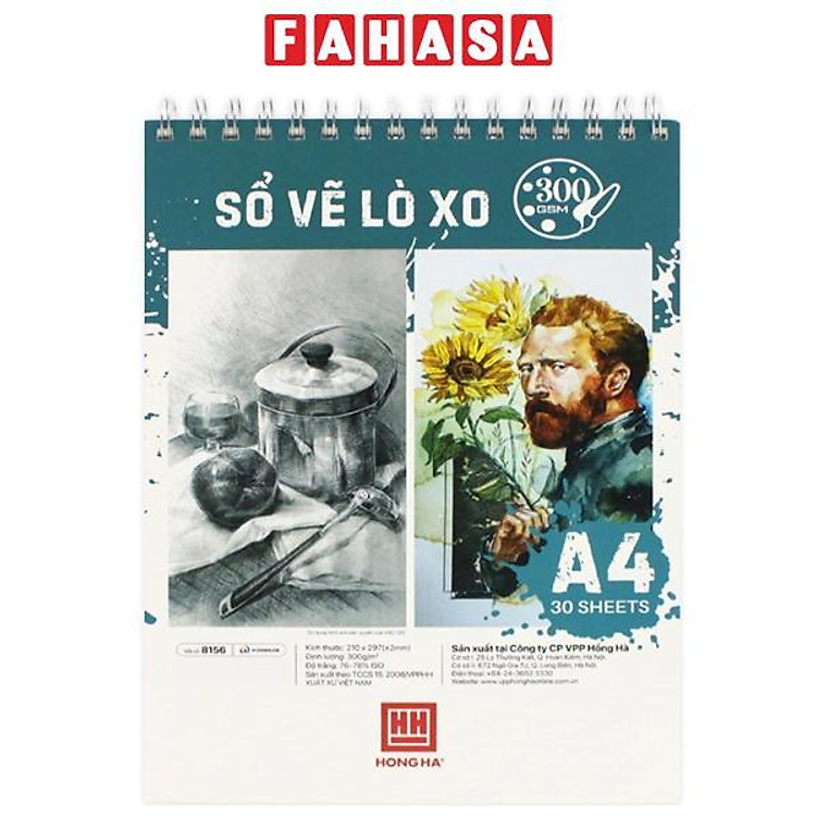 Sổ Vẽ Lò Xo A4 (30 tờ, 300gsm)