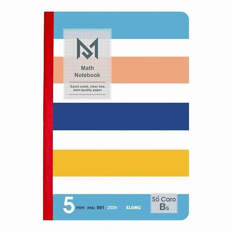 Vở Caro may dán gáy KLONG B5 (200 trang) - Ảnh 5