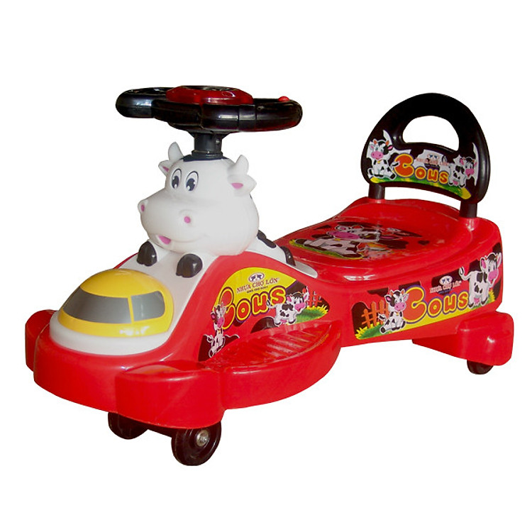 Xe Lắc Nhựa Chợ Lớn Con Cows (Không Nhạc) - M1355A-X3B - Giao màu ngẫu nhiên