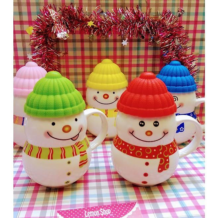 Ly sứ người tuyết - quà tặng noel