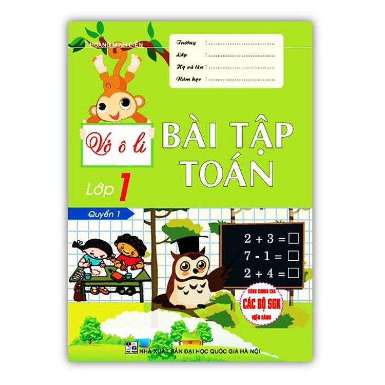 Vở Ô Li Bài Tập Toán Lớp 1 Quyển 1
