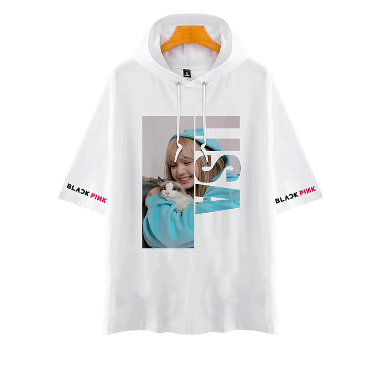 Áo Hoodie BLACKPINK LISA Tay Lỡ Có Mũ