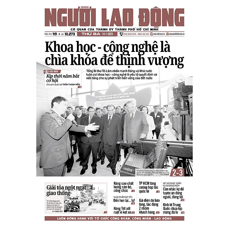 Nhật báo Người Lao Động từ ngày 13-01-2025 đến 19-01-2025 - Ảnh 2