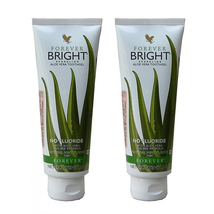 Combo 2 Tuýp Kem Đánh Răng Lô Hội Forever Bright Toothgel 130g/tuýp