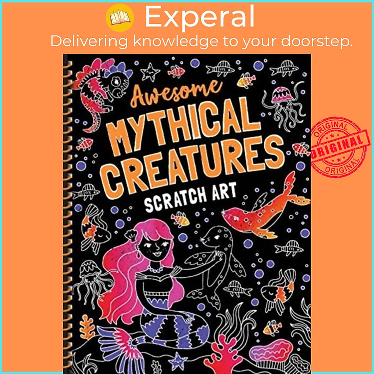 Sách - Mythical Creatures Scratch Art by (UK edition, hardcover)
