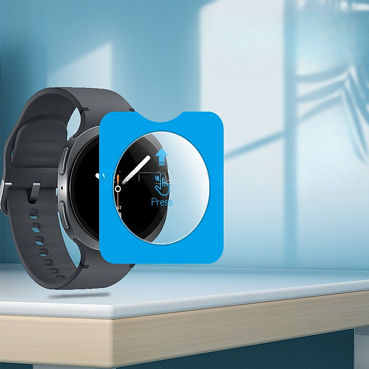 Miếng Cường Lực Dán Màn Hình Dành Cho Samsung Galaxy Watch 8/ Galaxy Watch Ultra/ Galaxy Watch 7 44/40mm Kai.N Glass HD kèm khung dán_ Hàng chính hãng
