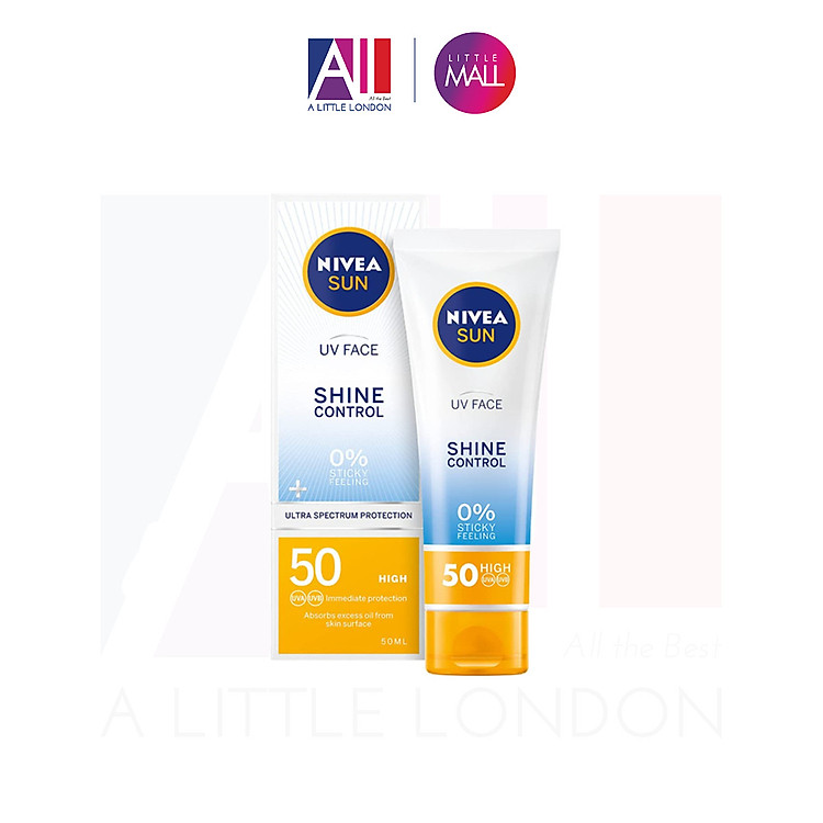 Kem chống nắng Nivea Sun Shine Control + 0% Sticky Feeling SPF50 50ml