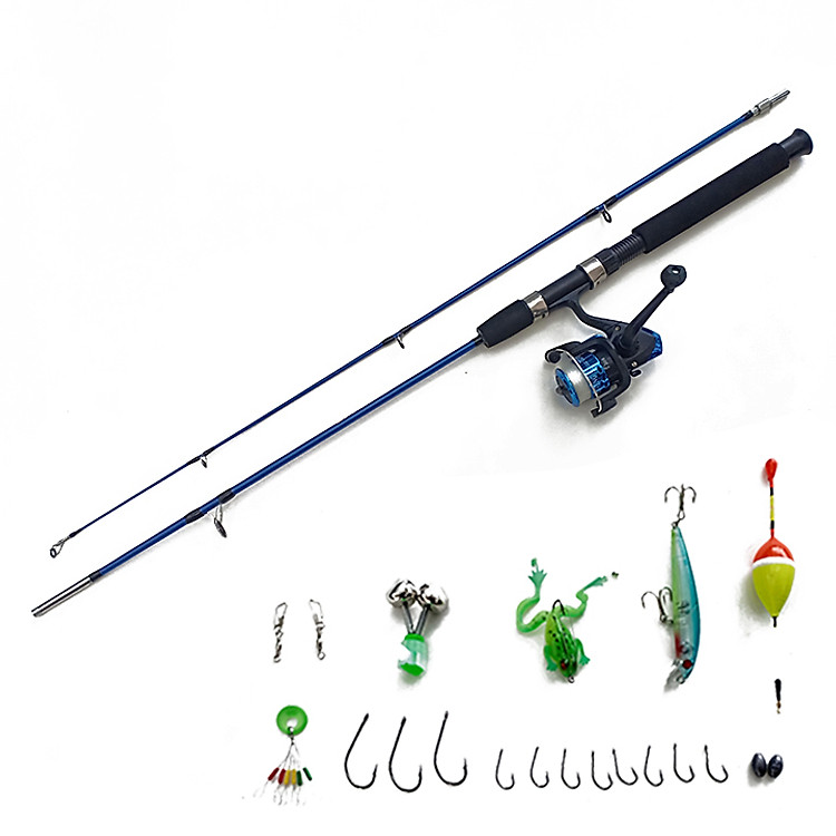 Bộ cần câu cá lure 2 khúc Máy YF200 TRANPHU B15 + Tặng kèm 8 phụ kiện