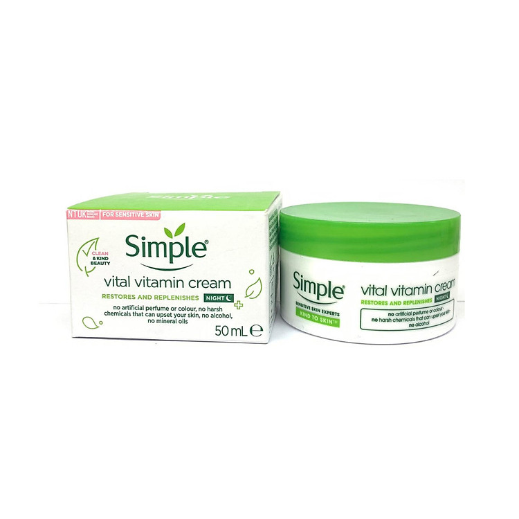 Kem dưỡng đêm Simple Vital Vitamin Night Cream 50ml (New package)