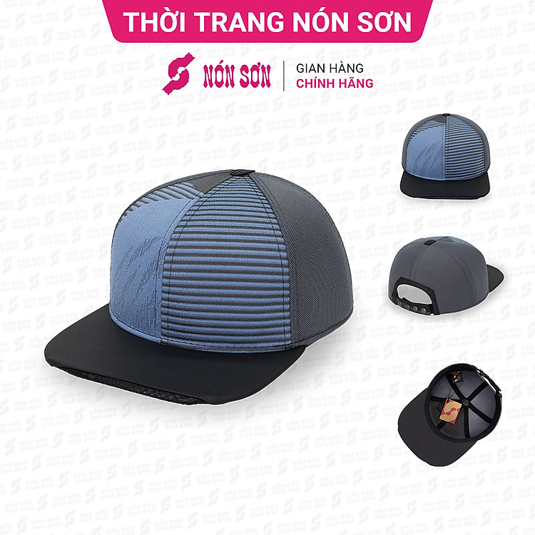 Mũ snapback hiphop nam nữ NÓN SƠN hoa văn ngẫu nhiên MC210IK-XH1HV
