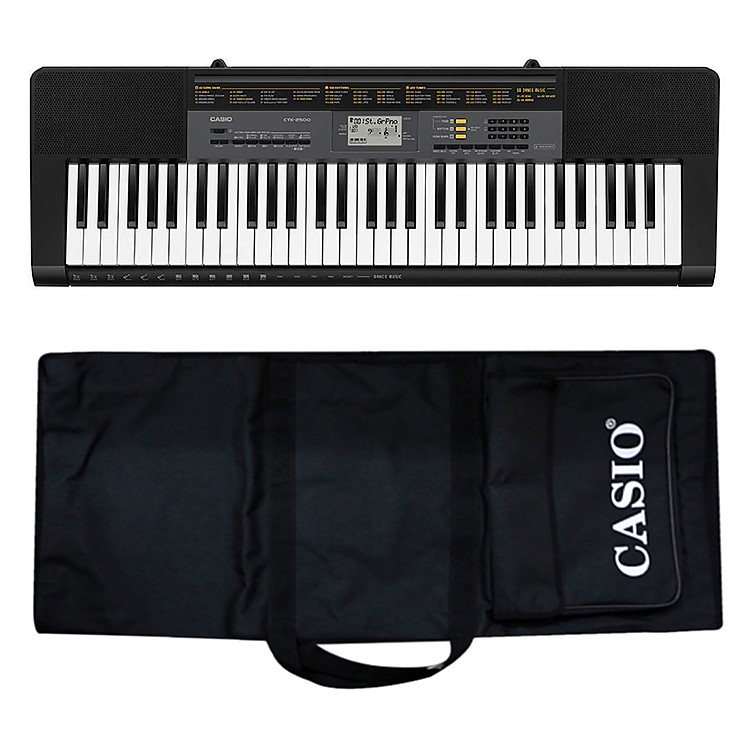 Bộ Đàn Organ Casio CTK-2500 Kèm AD Giá Nhạc Và Bao