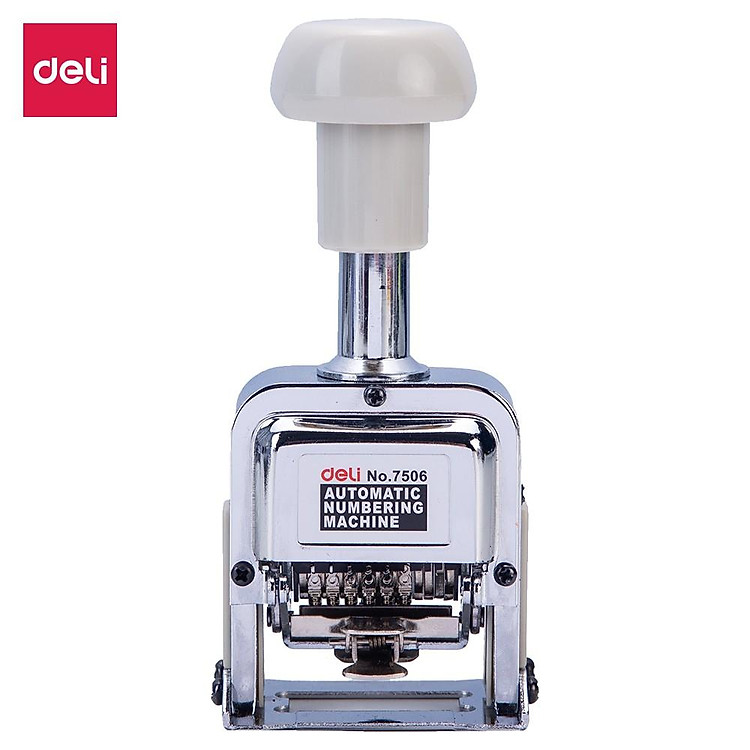 Dấu nhảy kim loại 6 số Deli (1 chiếc) - Ảnh 6