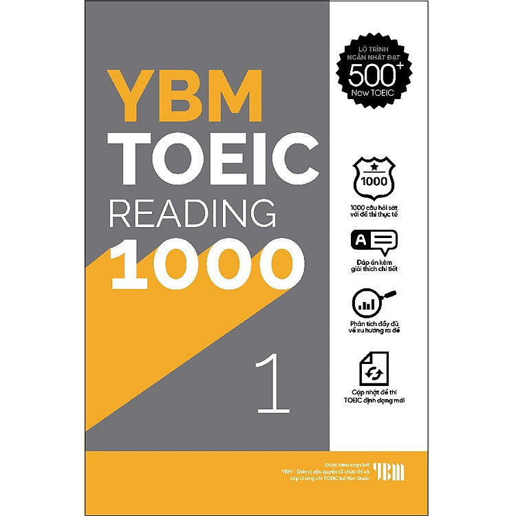 YBM Actual Toeic Reading 1000 – Vol 1