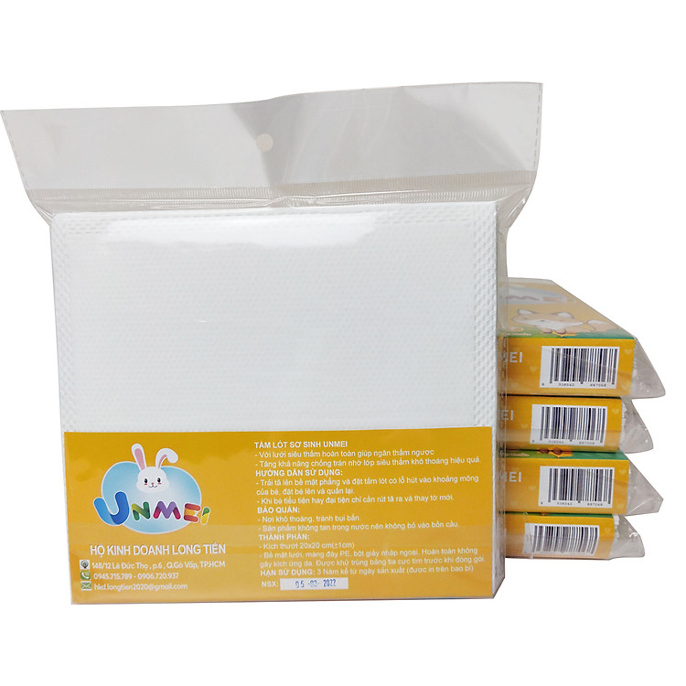 Combo 5 Bịch Tấm Lót Xu Sơ Sinh Unmei Chính hãng Ưu đãi - Hình ảnh 2