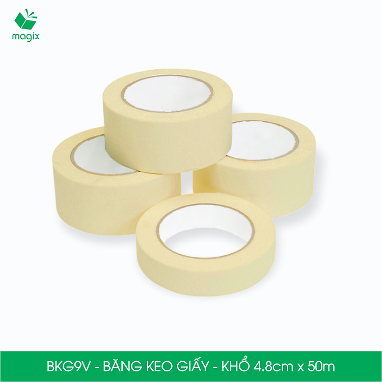 Block băng keo giấy 4.8cm x 50m (6 cuộn) - Ảnh 4