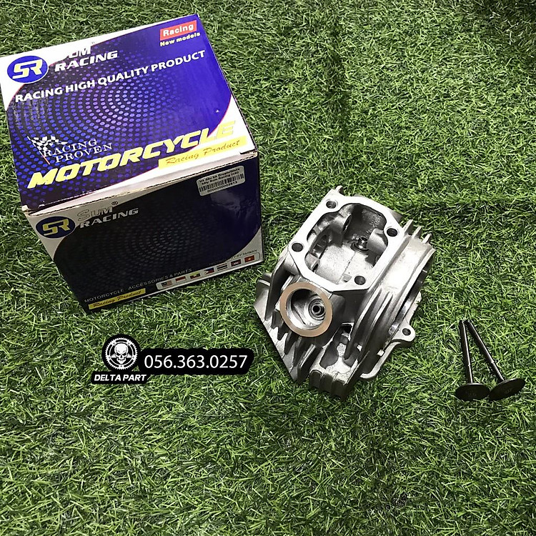 Vỏ đầu dành cho xe wave độ chảo tròn trái 54-56 Sum Racing xupap 24 28