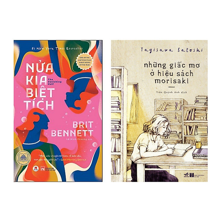 Combo sách 2 cuốn Tiểu thuyết: Nửa Kia Biệt Tích + Những Giấc Mơ Ở Hiệu Sách Morisaki