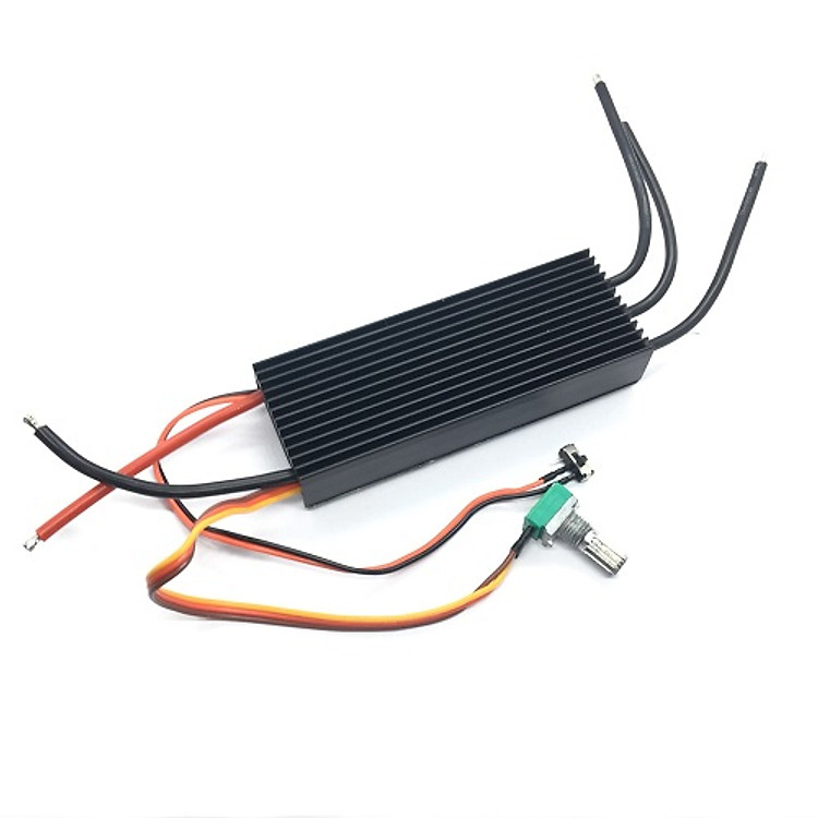 MẠCH ESC 800W ĐIỀU TỐC VÀ ĐẢO CHIỀU CHO ĐỘNG CƠ BRUSHLESS KHÔNG CHỔI THAN, ĐỘNG CƠ 3 PHA 12V-24V (LOẠI XỊN)
