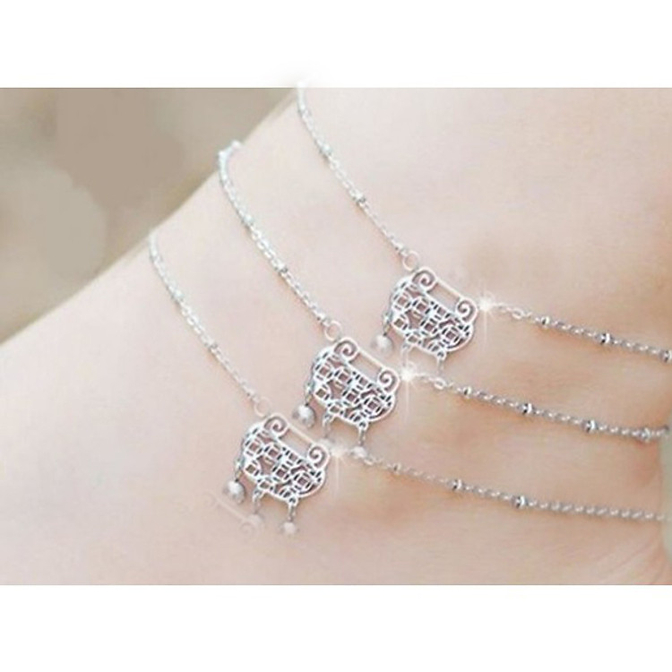 3 Chiếc lắc chân khóa trường mệnh lục lạc